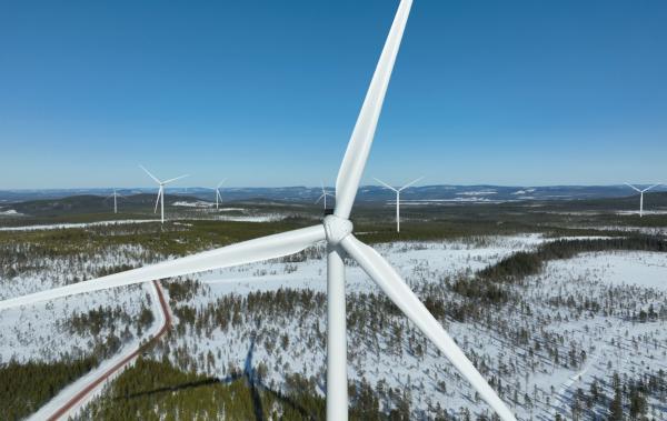 View of Åndberg wind farm
